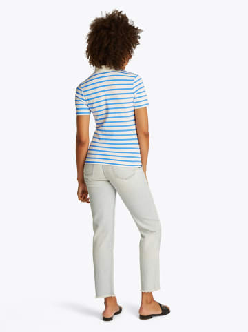 Tommy Hilfiger Poloshirt in Hellblau/ Weiß