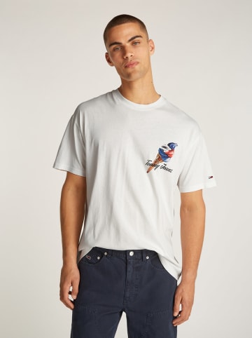 TOMMY JEANS Koszulka w kolorze białym