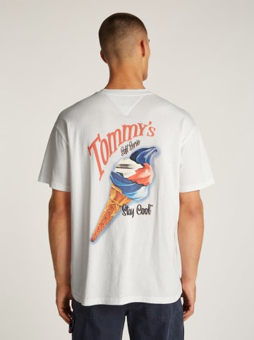 TOMMY JEANS Koszulka w kolorze białym