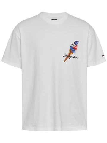 TOMMY JEANS Koszulka w kolorze białym