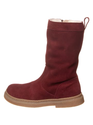 kmins Leder-Winterstiefel in Rot