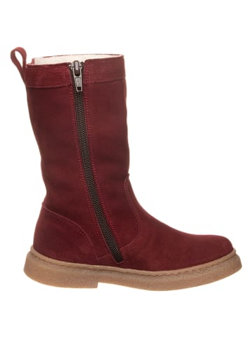 kmins Leder-Winterstiefel in Rot