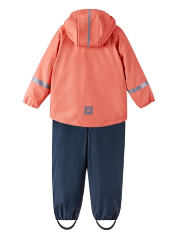 Reima Regenoutfit "Tihku" in Dunkelblau/ Rosa