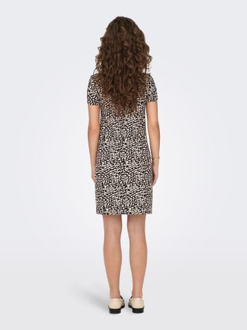 ONLY Kleid "Bera" in Beige/ Schwarz
