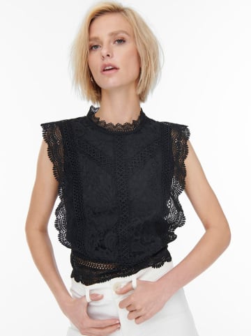 ONLY Bluse "Karo" in Schwarz