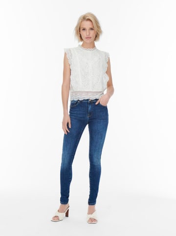 ONLY Bluse "Karo" in Weiß
