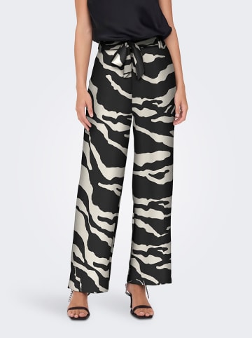 ONLY Hose "Nova" in Schwarz/ Beige