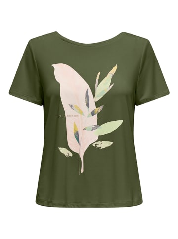 ONLY Shirt "Free Life" in Khaki