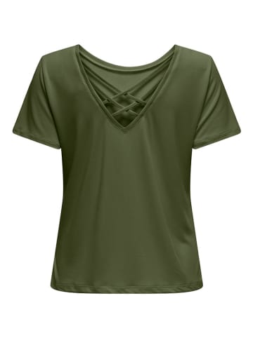 ONLY Shirt "Free Life" in Khaki