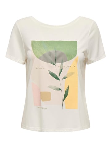 ONLY Shirt "Free Life" in Creme