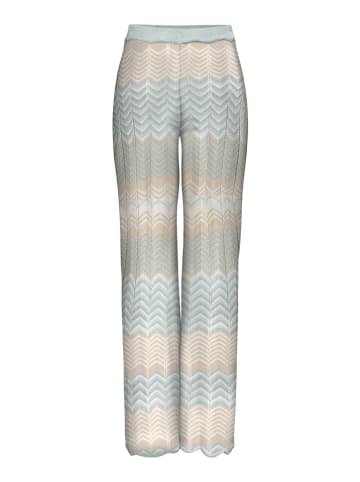ONLY Hose "Alvira" in Hellblau/ Beige