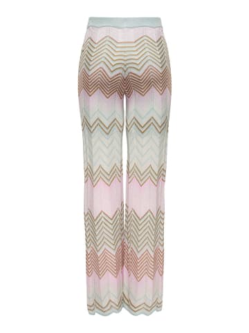 ONLY Hose "Alvira" in Rosa/ Türkis