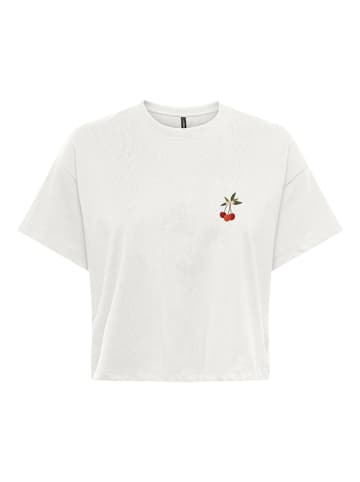 ONLY Shirt "Annabel" wit/lichtroze