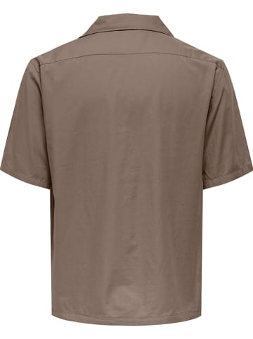 ONLY & SONS Hemd "Dilem" in Hellbraun
