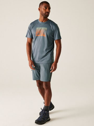 Regatta Funktionsshorts "Eldes" in Hellblau/ Grau