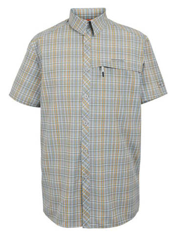 Regatta Functionele blouse "Travel Packaway" lichtblauw/geel