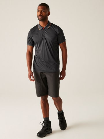 Regatta Funktionspoloshirt "Remex II" in Schwarz