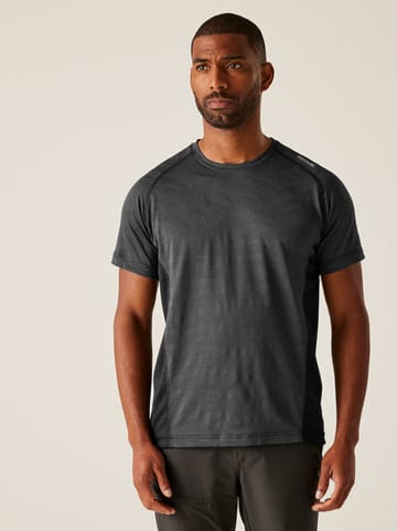 Regatta Trainingsshirt "Corballis II" in Anthrazit/ Schwarz