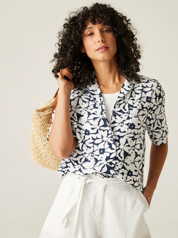 Regatta Bluse "Salise" in Weiß/ Dunkelblau