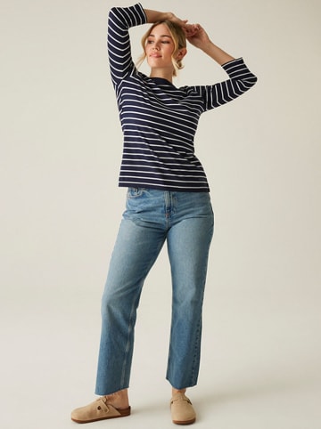 Regatta Longsleeve "Baylette II" donkerblauw/wit