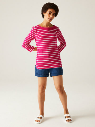 Regatta Longsleeve "Baylette II" in Pink/ Weiß