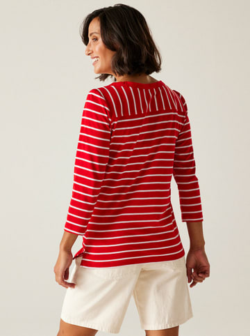 Regatta Longsleeve "Baylette II" in Rot/ Weiß