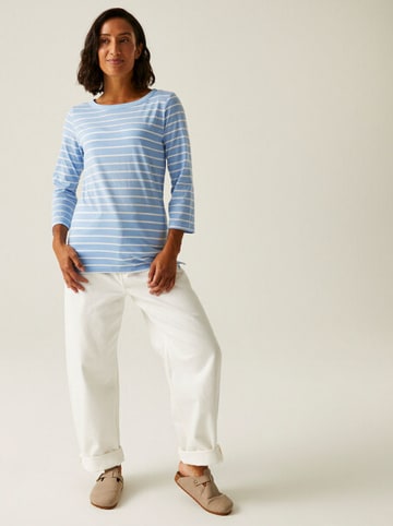 Regatta Longsleeve "Baylette II" in Hellblau/ Weiß