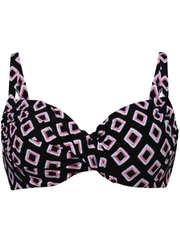 Anita Bikini-Oberteil in Schwarz/ Pink