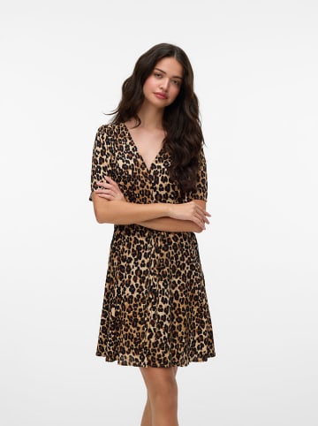 Vero Moda Kleid in Hellbraun/ Braun