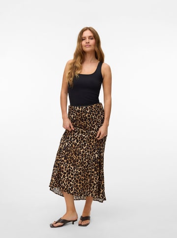 Vero Moda Spódnica w kolorze brązowo-jasnobrązowym