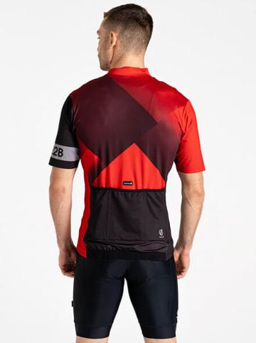 Dare 2b Fahrradtrikot "Pedal II" in Rot/ Schwarz