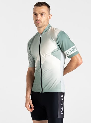 Dare 2b Koszulka kolarska "Pedal II" w kolorze zielono-białym