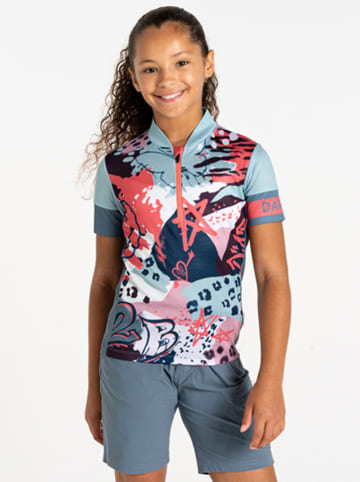 Dare 2b Fietsshirt "Speed Up III" roze/lichtblauw/meerkleurig