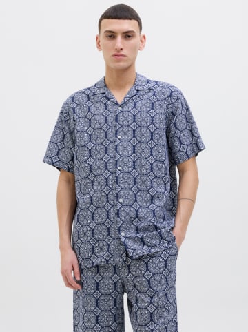 Jack & Jones Koszula w kolorze granatowo-białym