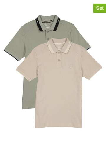 Jack & Jones 2er-Set: Shirts in Dunkelblau/ Weiß
