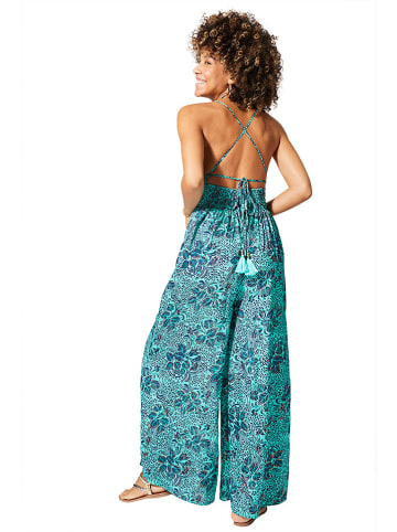 Ipanima Jumpsuit in Türkis/ Dunkelblau