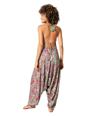 Ipanima Jumpsuit in Türkis/ Pink/ Orange