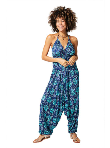 Ipanima Jumpsuit turquoise/donkerblauw