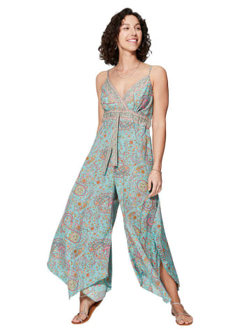 Ipanima Jumpsuit in Türkis/ Pink/ Beige