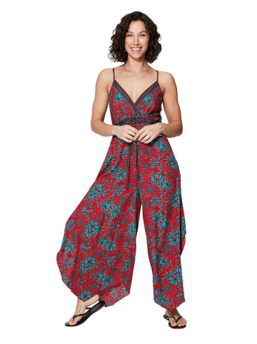 Ipanima Jumpsuit in Türkis/ Rot
