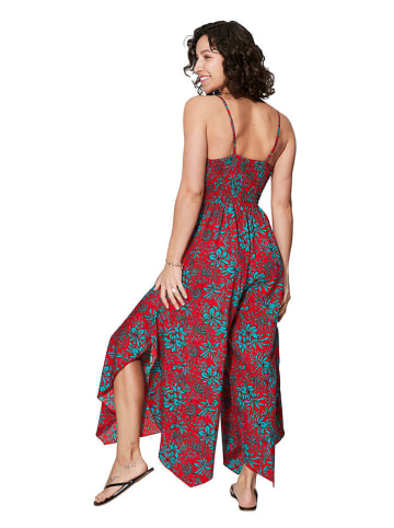 Ipanima Jumpsuit in Türkis/ Rot