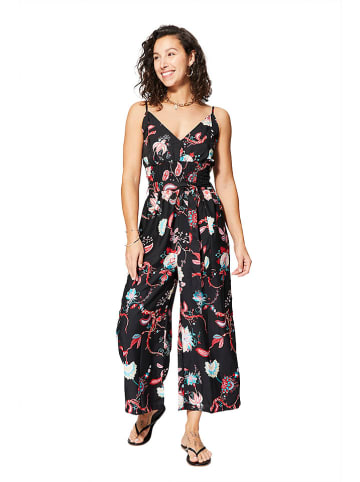 Ipanima Jumpsuit in Schwarz/ Rot/ Weiß