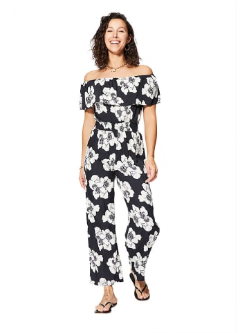 Ipanima Jumpsuit in Schwarz/ Weiß
