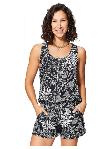 Ipanima Jumpsuit in Schwarz/ Weiß
