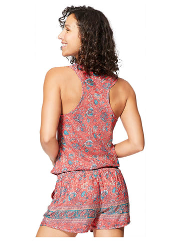 Ipanima Jumpsuit in Türkis/ Rosa/ Rot