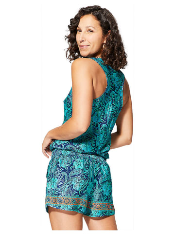 Ipanima Jumpsuit in Türkis/ Dunkelblau