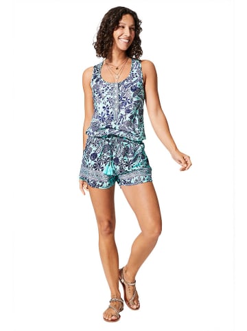 Ipanima Jumpsuit in Türkis/ Dunkelblau