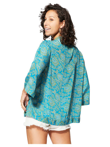 Ipanima Kimono in Türkis/ Gelb/ Weiß