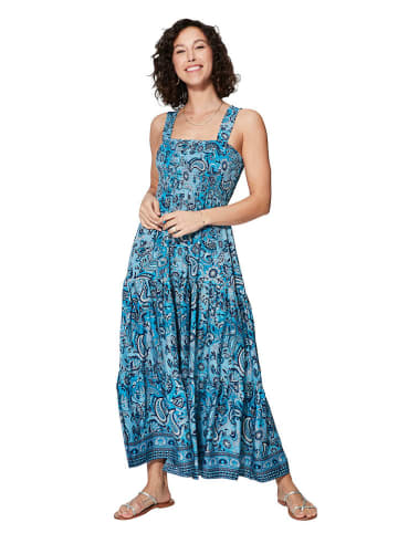 Ipanima Kleid in Türkis/ Dunkelblau/ Weiß