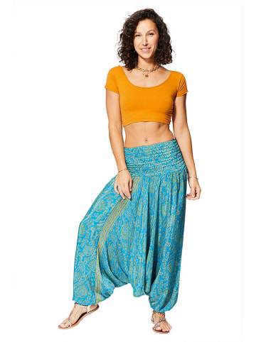 Ipanima Broek lichtblauw/geel